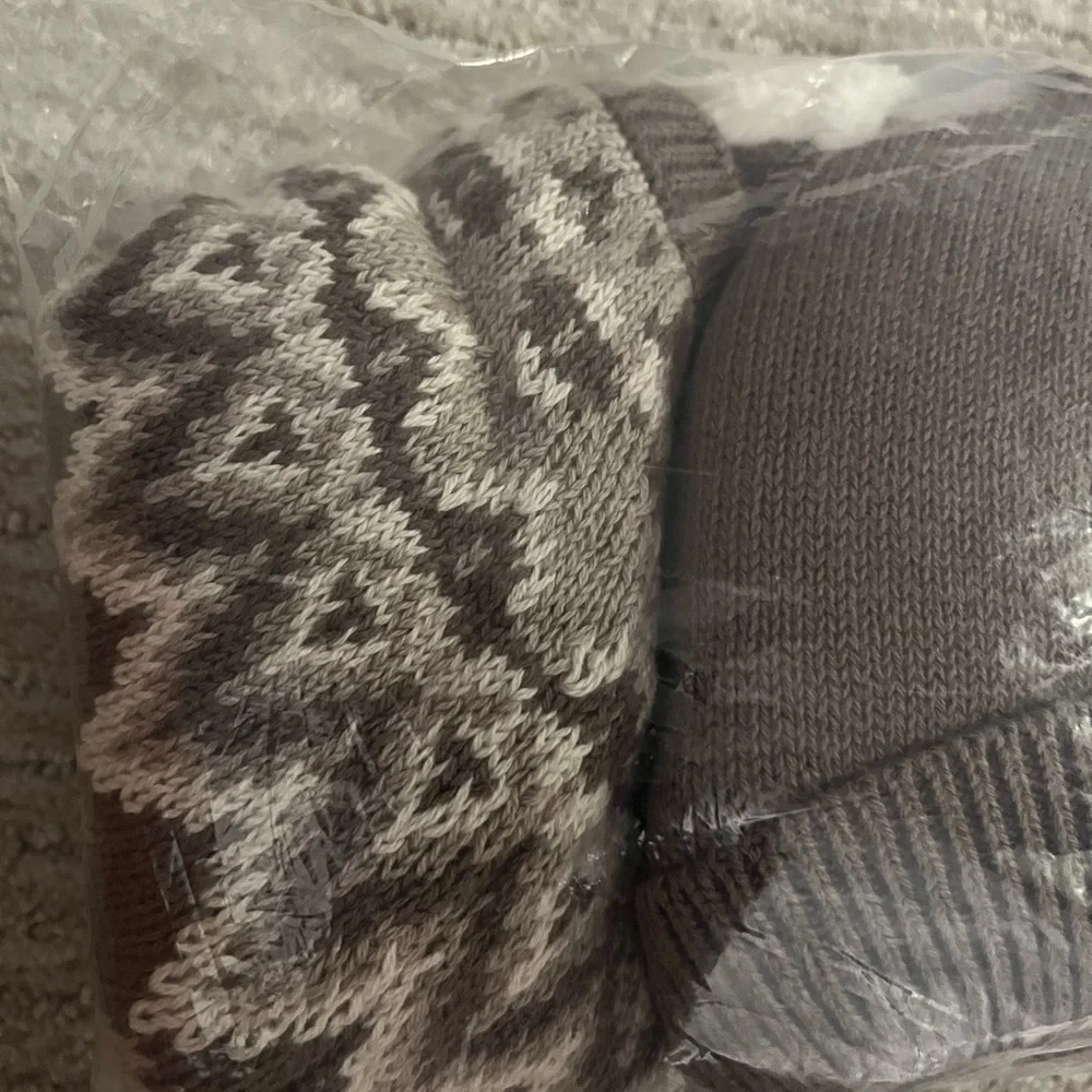 NWT Baby Gap Fair Isle Cozy Cardigan Sweater Set Hat 3-6mo